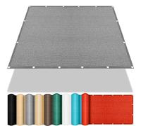 Baldacchino grigio chiaro, 60 x 750 cm, resistente, rettangolare, protezione dai raggi UV, per giardino, terrazza, posto auto coperto, facile da installare, con occhielli