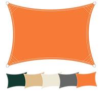 Baldacchino impermeabile per pergola, 5 x 5,4 m, resistente, con corde di montaggio, per giardino e balcone, colore sabbia, soluzione ideale per l'ombra all'aperto