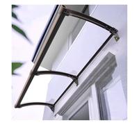 Baldacchino impermeabile per porta anteriore con protezione UV, grande design per lavello, staffa in lega di alluminio, facile installazione, tenda da giardino (90 x 350 cm)