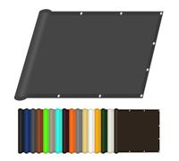 Baldacchino impermeabile UV Block ning 100 x 100 cm e vela per esterni, patio, cortile, terrazza, posto auto coperto, grigio scuro con corda gratuita per una facile installazione