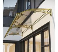 Baldacchino in alluminio per esterni AC Rain Shade silenzioso pannello in policarbonato protezione UV e pioggia tenda (60 x 250 cm/24 x 98) copertura resistente alle intemperie per ingressi