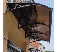 Baldacchino in alluminio per finestre e porte, tenda resistente alle intemperie per portico e porta posteriore, protezione esterna durevole, design elegante per il miglioramento della casa