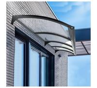 Baldacchino in alluminio per porta, protezione UV, pioggia/neve per ingressoFacile installazione Copertura in policarbonato durevole per porte d'ingressoTenda resistente alle intemperie