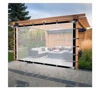 Baldacchino in vinile trasparente per esterni, per patio, veranda, tenda, recinzione 2 x 2 m, impermeabile, tenda trasparente da esterno per gazebo terrazza uso in camera