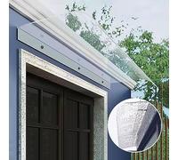 Baldacchino invisibile per porta, 100% policarbonato trasparente, per patio, resistente ai raggi UV, protezione per ingresso anteriore, resistente alle intemperie