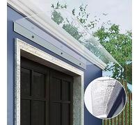 Baldacchino invisibile per porta, 100% policarbonato trasparente, per porta d'ingresso e finestra del patio, resistente ai raggi UV e alle intemperie, copertura esterna elegante e design