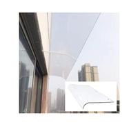 Baldacchino moderno curvo per porta, tenda da sole trasparente per veranda, protezione dalla pioggia spessa 3,5 mm, dimensioni personalizzate 50x160cm, elegante riparo esterno, copertura invisibile