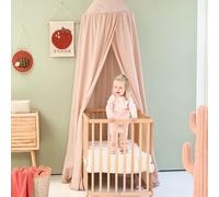 Baldacchino Nougat per Cameretta | Cielo Letto Sospeso per Lettino Neonato | Zanzariera per Culla & Stanza dei Giochi | Baldacchino Rotondo per Bambino