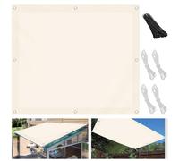 Baldacchino parasole per esterni, impermeabile, resistente ai raggi UV, senza fori, resistente alle intemperie, con corde e lacci, perfetto per terrazze, balconi, gazebo Gar (2 x 3 m, grigio)
