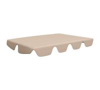 Baldacchino per Dondolo Giardino Beige 150/130x105/70 cm
