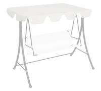 Baldacchino per Dondolo Giardino Bianco 150/130x105/70 cm