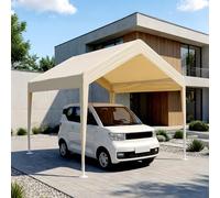 Baldacchino per garage esterno portatile, resistente ai raggi UV, impermeabile, resistente ai raggi UV, per parcheggio, feste, 3 x 6 m