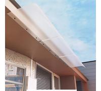 Baldacchino per ingresso esterno, 3,5 mm di spessore, copertura silenziosa in policarbonato, per veranda antipioggia, balcone, rifugio finitura satinata per una maggiore protezione