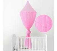 Baldacchino per Letto Bambina, ENEN Cameretta dei Bambini Zanzariera Cupola Principessa Baldacchino per Lettino Culla Neonato Letto Matrimoniale Tenda per Lettura Gioco (Rosa Chiaro)