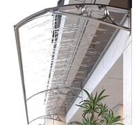 Baldacchino per porta anteriore con pannello in policarbonato per protezione portico esterno