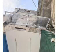 Baldacchino per porta da esterni, impermeabile, autopulente, ripara contro la pioggia, anteriore e posteriore, da giardino, protezione dai raggi UV, riparo dalla pioggia per finestre (80 x 330 cm)