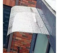 Baldacchino per porta d'ingresso, tenda da esterno, dimensioni 48, copertura per finestra con pannello in policarbonato, tenda da veranda, riparo al 95% di protezione dai raggi UV, protezione dalla