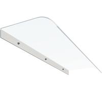 Baldacchino per Porte Curve, Tenda da Sole per Pioggia, Tettoia da Giardino, Copertura della Porta Anteriore/Posteriore, Protezione Solare, Protezione dalla pio, Transparent, 40x270cm/16 x106