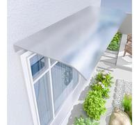 Baldacchino per porte esterne, copertura impermeabile in policarbonato per portico, finestra, tetto e patio, protezione da ombra e pioggia con accessori, baldacchino per tutte le stagioni