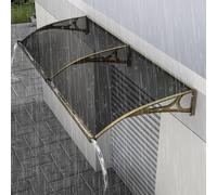 Baldacchino per porte esterne in alluminio per finestre Protezione UV e pioggia Resistente alle intemperie Copertura per portico durevole Tenda da patio per ingresso domestico Protezione da neve e