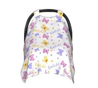 Baldacchino per seggiolino auto Western personalizzato con nome personalizzato per allattamento e allattamento al seno, traspirante, passeggino e tettoie per seggiolino auto per bambini e bambine