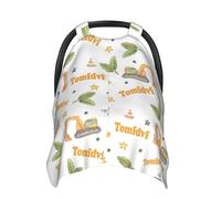 Baldacchino per seggiolino auto Western personalizzato con nome personalizzato per allattamento e allattamento al seno, traspirante, passeggino e tettoie per seggiolino auto per bambini e bambine