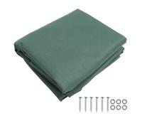 Baldacchino per swingset esterno, panno oxford 600D, impermeabile solare, per cortile da gioco (Verde)