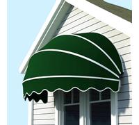 Baldacchino pieghevole per balcone, ombrello con protezione UV per porte, 60 cm, colore nero, parasole per esterni, impermeabile, facile da installare e utilizzare