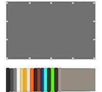 Baldacchino resistente agli strappi con fascette per cavi, per balcone, giardino, piscina, colore grigio chiaro, per privacy e comfort, 1,5 x 4,25 m
