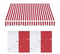 Baldacchino retrattile 2,5 x 2,4 m, impermeabile, per patio e balcone, colore bianco e nero, ideale per giardino, 2 x 1,5 m, soluzione versatile per tenda da sole