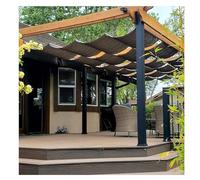 Baldacchino retrattile a forma di onda per pergola, patio, terrazza, cortile, gazebo; protezione dai raggi UV, 1,3 m x 7 m, copertura esterna