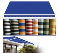 Baldacchino retrattile di ricambio, adatto per struttura originale, resistente ai raggi UV, per patio, balcone, negozio, ristorante (blu, 4,6 x 2,4 m)