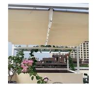 Baldacchino retrattile impermeabile per pergola, 0,6 x 6 m, per esterni, con cavo scorrevole per patio, giardino, terrazza, gazebo, portico, protezione UV, facile installazione