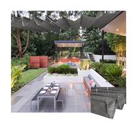 Baldacchino retrattile per patio, giardino e terrazza, tenda parasole con hardware per cavi, copertura ombreggiante esterna per veranda 1,6 m x 14 m