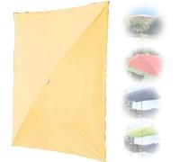 Baldacchino rettangolare di ricambio per ombrellone da mercato esterno 3 x 3 m, 4 e 6 costole, impermeabile, resistente, colore cachi, per patio e cortile