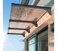 Baldacchino silenzioso resistente ai raggi UV, protezione da pioggia e neve, diverse misure (50/65/80/90/100/150 cm), accessori completi inclusi (100 x 320 cm/39 x 126) ideale per ingressi!