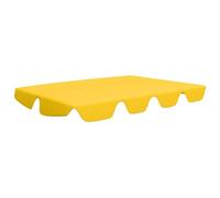 Baldacchino sostitutivo per sedia a dondolo da giardino, Copertura impermeabile e facile da pulire 188/168x145/110 cm Tessuto con rivestimento speciale, Giallo per sedia a dondolo esterna, ringiovanir