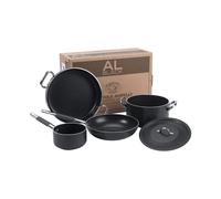 Baldassare Agnelli Batteria antiaderente AlBlack pentole in alluminio Batteria antiaderente AlBlack pentole in alluminio
