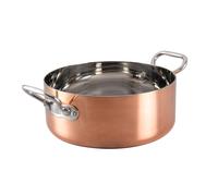 Baldassare Agnelli Casseruola 1907 Copper 4 bassa in rame 2.5mm 2 maniglie - 24 cm Casseruola 1907 Copper 4 bassa in rame 2.5mm 2 maniglie - 24 cm