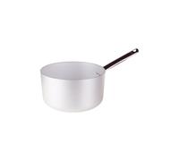 Pentole Agnelli Linea Alluminio 3 mm Professionale Casseruola Alta con Manico Inox, Argento, 26 cm
