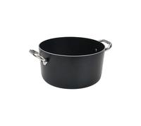 Baldassare Agnelli Casseruola antiaderente AlBlack alta in alluminio 3mm 2 maniglie - Ø28 Casseruola antiaderente AlBlack alta in alluminio 3mm 2 maniglie - Ø28