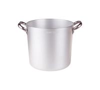 Pentole Agnelli ALMA10322 Pentola Alta con Due Maniglie Inox, Argento, 22 cm, 1 Pezzo