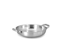 Pentole Agnelli ALIX110ALIN32 Tegame con Maniglie, Alu-Inox, 32 cm