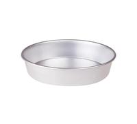 Pentole Agnelli Linea Pasticceria e Pizza Tortiera Conica in Alluminio con Orlo (H 6 cm), Argento, 24 cm