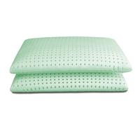 Baldiflex, Coppia Cuscino Memory Foam Ecologico, Modello Ecogreen 73x42cm, Altezza 15cm, Fodera in Silver Safe