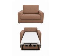 Baldiflex - Divano Letto 2 Posti con Materasso Piazza e Mezzo 120x190 Ortopedico, Maragià, Prontoletto RICHIUDIBILE con Rivestimento SFODERABILE e Lavabile, Rosa Antico
