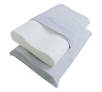Baldiflex Emporio 2 Coppie di Cuscini in Memory Foam - Modello Ortocervicale - Fodera in Silver Safe