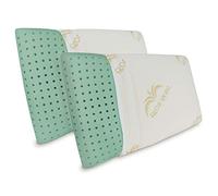 Baldiflex Emporio, Coppia Cuscini Memory Foam Ecologico, Modello Ecogreen 73x42cm, Altezza 11cm, Fodera in Aloe Vera