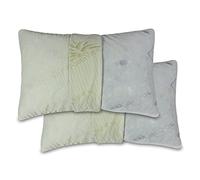Baldiflex Emporio Coppia Cuscini Memory Foam in Fiocco, Doppia Fodera Aloe Tessuto Traspirante, Sfoderabile e Lavabile, Misura 40x70 cm Alto 15 cm, Anticervicale