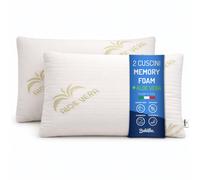 Baldiflex Emporio Coppia di Cuscini Saponetta Memory Foam Aloe Vera Altezza 11